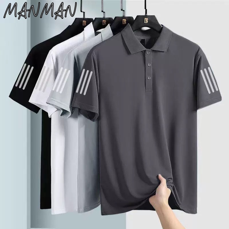 M＆M เสื้อยืดแขนสั้นผู้ชาย ลมกีฬา ระบายอากาศได้สะดวกสบาย แห้งเร็ว ฤดูร้อนใหม่