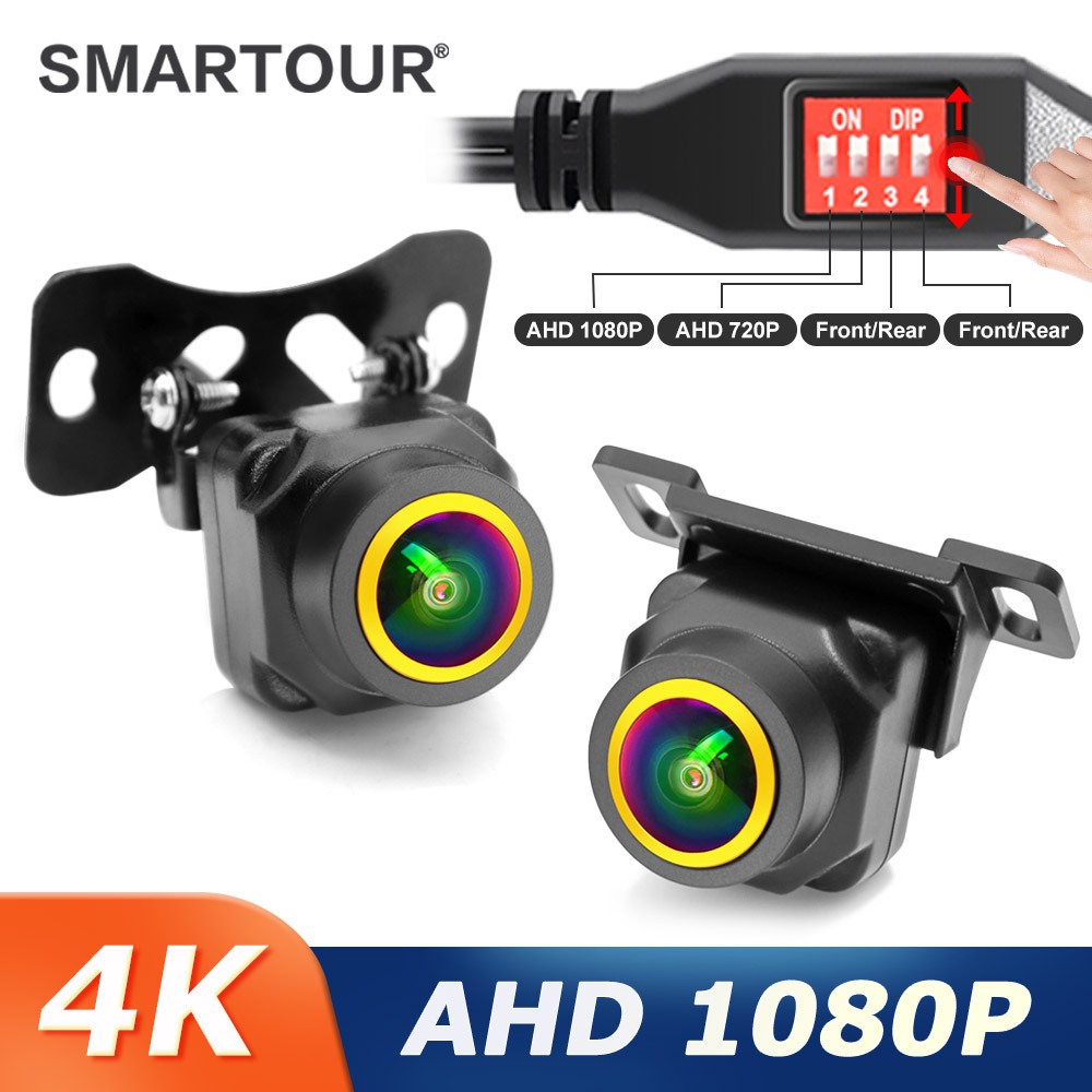 AHD HD 1080P รถ AHD ด้านหลังย้อนกลับกล้องย้อนกลับกล้องควบคุม Dial Universal Fisheye เลนส์ HD กล้องที่จอดรถ
