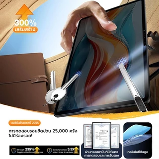 OSGEER ฟิล์มกระจกใสสําหรับ iPad Air 11 M4 M3 2026 A16 11นิ้ว 13 นิ้ว PRO 11 นิ้ว 13 Gen 11 10 M5 10.2 Air8/7/6/5/4 PRO 10.5 / 11 / 9.7 เครื่องมือติดตั้งเสริม