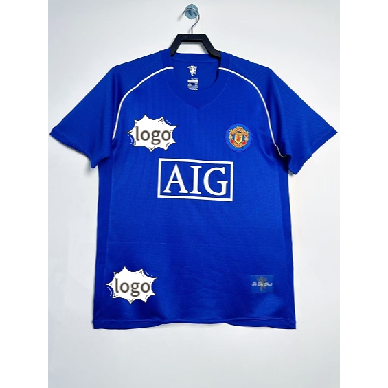 0708 คุณภาพสูง jersey Manchester united ผู้รักษาประตู VAN DER SAR คลาสสิกวินเทจ retro หลวม ventilate