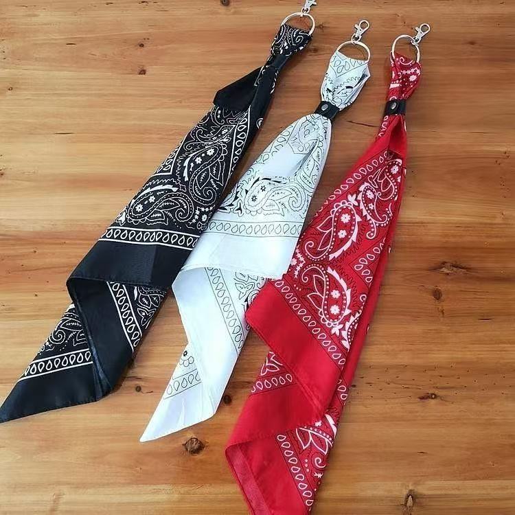Hip-hop Bandana พิมพ์ผ้าพันคอ Street Dance กางเกงอินเทรนด์เอวอุปกรณ์เสริมอเนกประสงค์เอว Chain