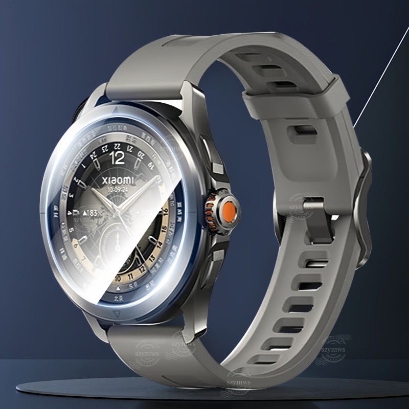 3 ชิ้นคลิกเดียวติดตั้งกระจกนิรภัยสําหรับ Xiaomi Mi นาฬิกา S4 S3 ECIM S4 กีฬาสมาร์ทนาฬิกาคลุมทั้งหมดป้องกันหน้าจอ HD Clear Anti-Scratch ฟิล์มแก้ว - รูปที่ 4
