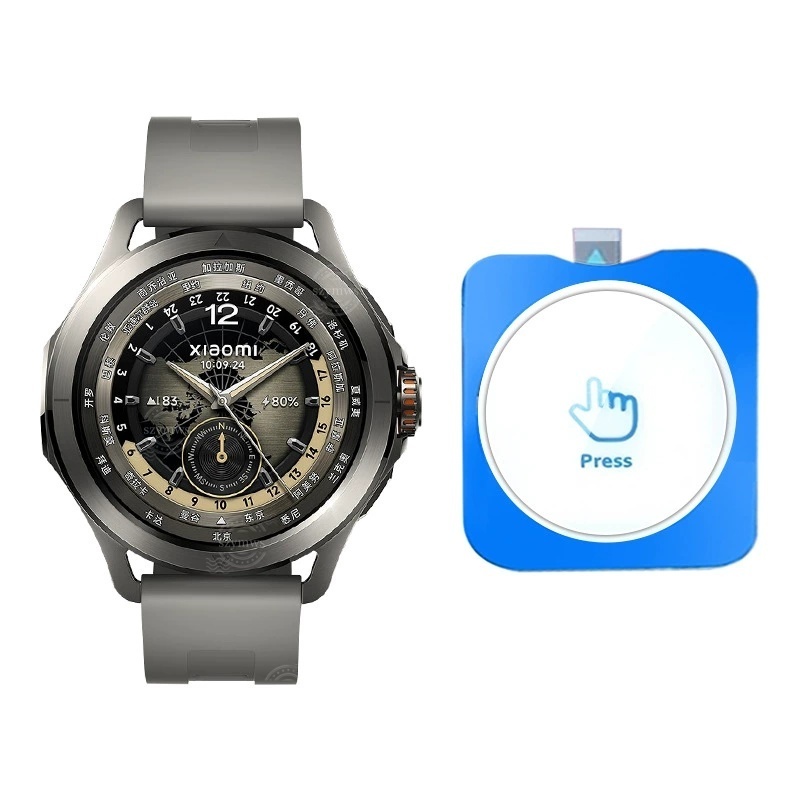 3 ชิ้นคลิกเดียวติดตั้งกระจกนิรภัยสําหรับ Xiaomi Mi นาฬิกา S4 S3 ECIM S4 กีฬาสมาร์ทนาฬิกาคลุมทั้งหมดป้องกันหน้าจอ HD Clear Anti-Scratch ฟิล์มแก้ว - รูปที่ 5