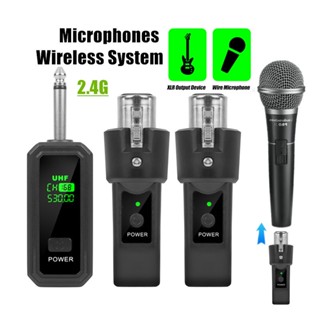 เค008 ไมโครโฟนแบบมีสายแบบไดนามิกกับไมโครโฟนไร้สายรับส่งสัญญา…