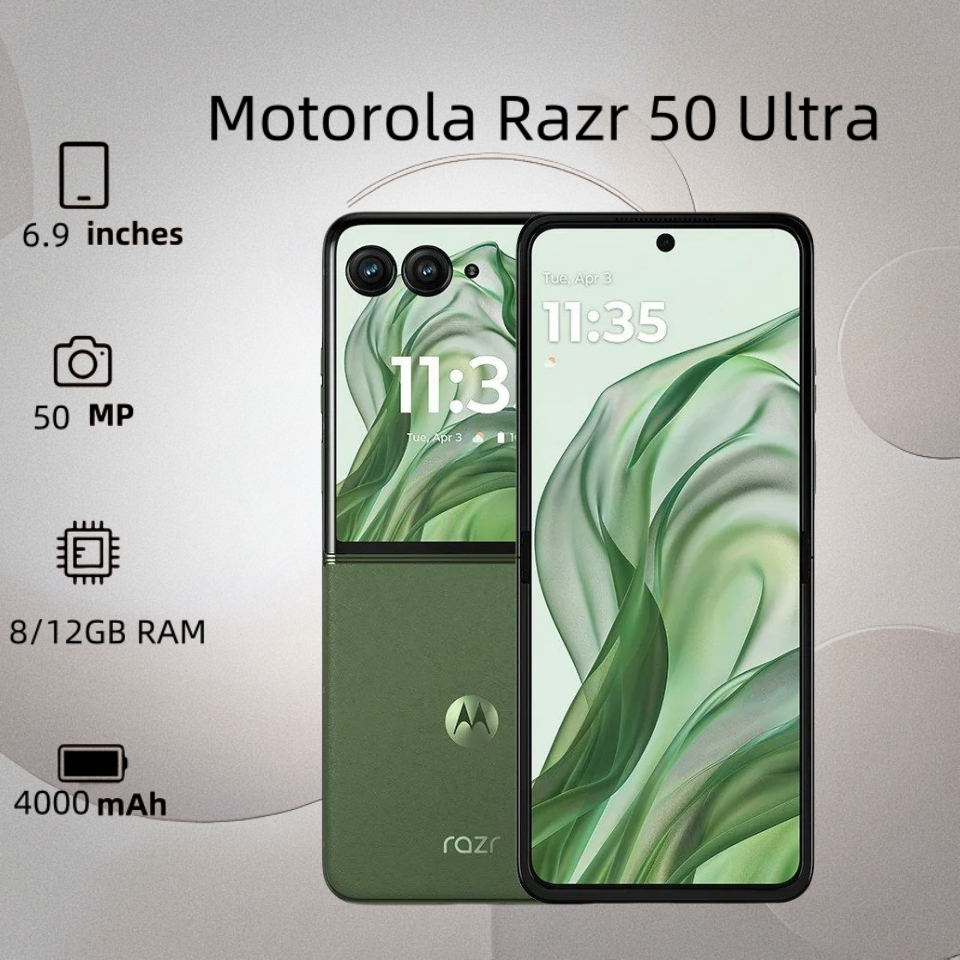 Motorola Razr 50 Ultra Qualcomm SM8635 Snapdragon 8s Gen 3 256GB 8GB RAM 4000 mAh