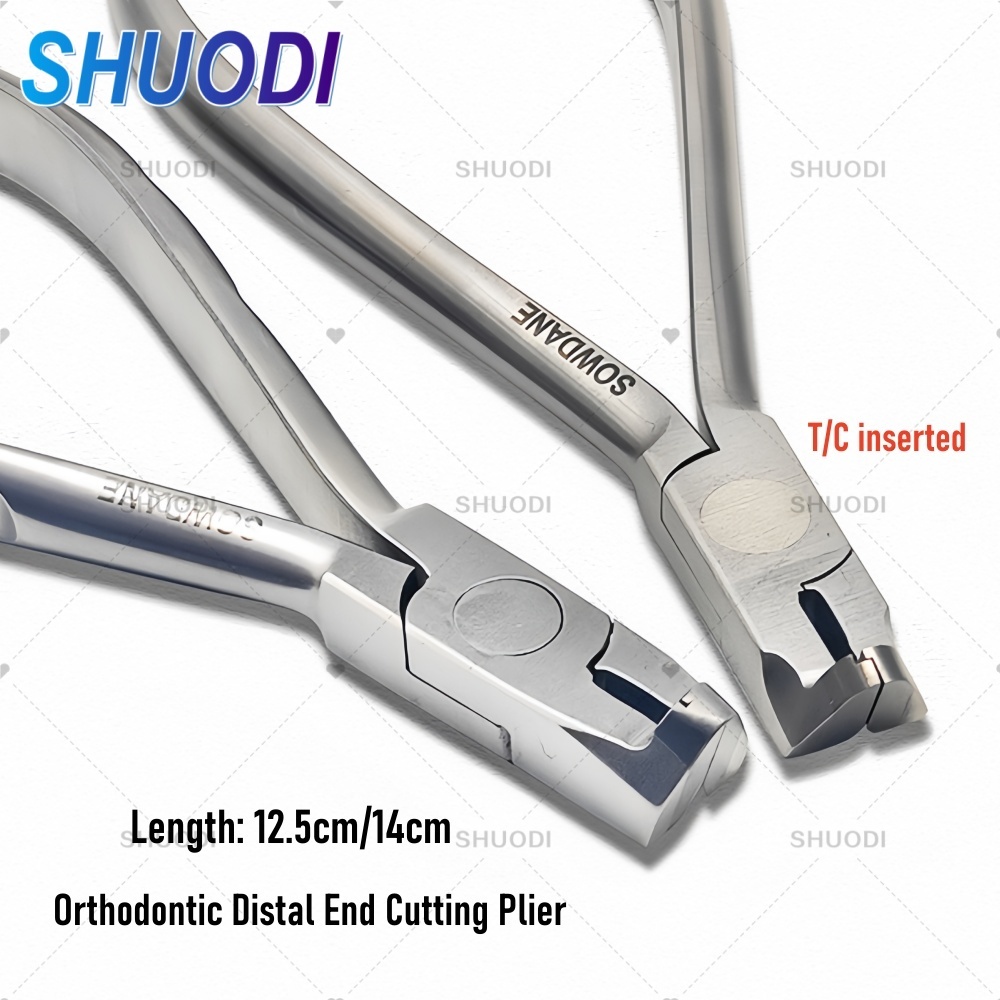 คีมตัดลวดปลายเอียงสแตนเลสทันตกรรมจัดฟัน