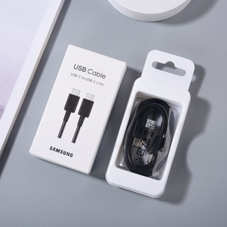 1/1.8M USB Type C To Type C Adaptive Fast Charging 2.0 Cable พร้อมกล่องสําหรับ Samsung Galaxy S22 S2