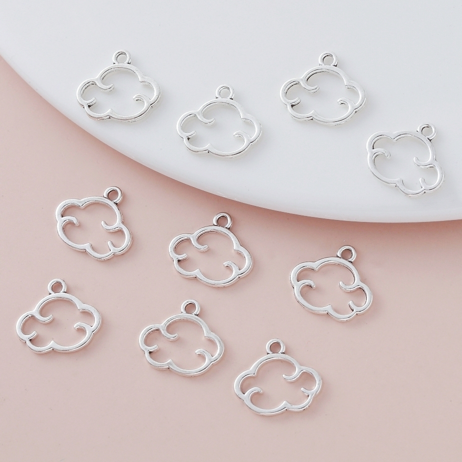 จี้ดาวเมฆเสน่ห์ 40 ชิ้น สำหรับผู้หญิง ทำเอง เครื่องประดับงานฝีมือและอุปกรณ์เสริม - รูปที่ 2