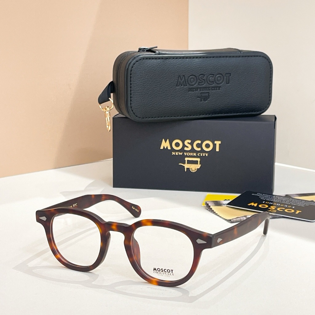 [คุณภาพสูง] แว่นตา MOSCOT LEMBOSH-46mm Retro Round Fashion Glasses Frame Optical Frame Unisex