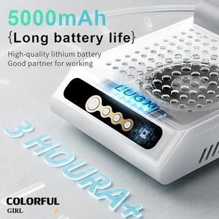 LUGX (LG618S) รุ่นอัพเกรด✅ ของแท้100%✅ เครื่องดูดฝุ่นเล็บ เครื่องดูดฝุ่นไร้สาย พร้อมแบตเตอรี่ LUGX 5,000mAh 4,000RPM โดยใช้พัดลมเทอร์โบไร้แปรงถ่าน ทนทานประสิทธิภาพสูง
