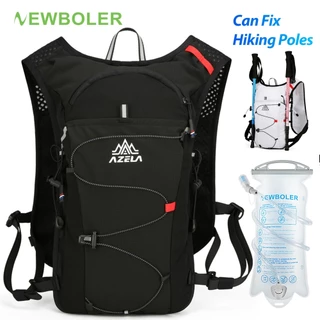 Newboler 7L เดินป่า Hydration กระเป๋าเป้สะพายหลังน้ําหนักเบา Breathable กระเป๋าวิ่งกีฬากลางแจ้งเดินป่าขี่จักรยานปีนเขา Jogging Marathon Pack กระเป๋า 2L น้ํากระเพาะปัสสาวะ