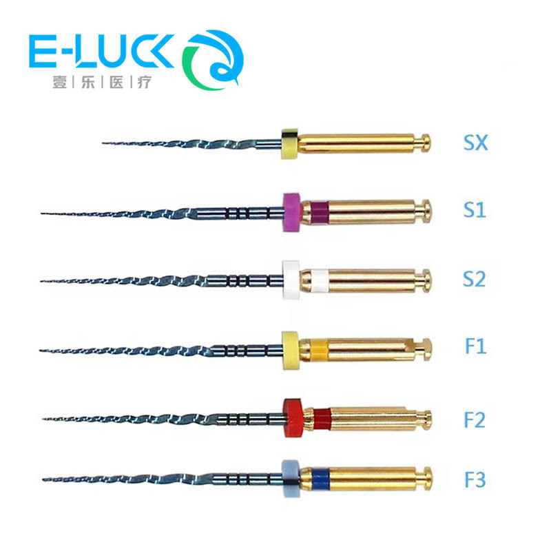 6 ชิ้น/กล่องทันตกรรมความร้อนเปิดใช้งาน Canal Root ไฟล์ SX-F3 เครื่องมือทันตแพทย์สามารถ Bend สําหรับเ