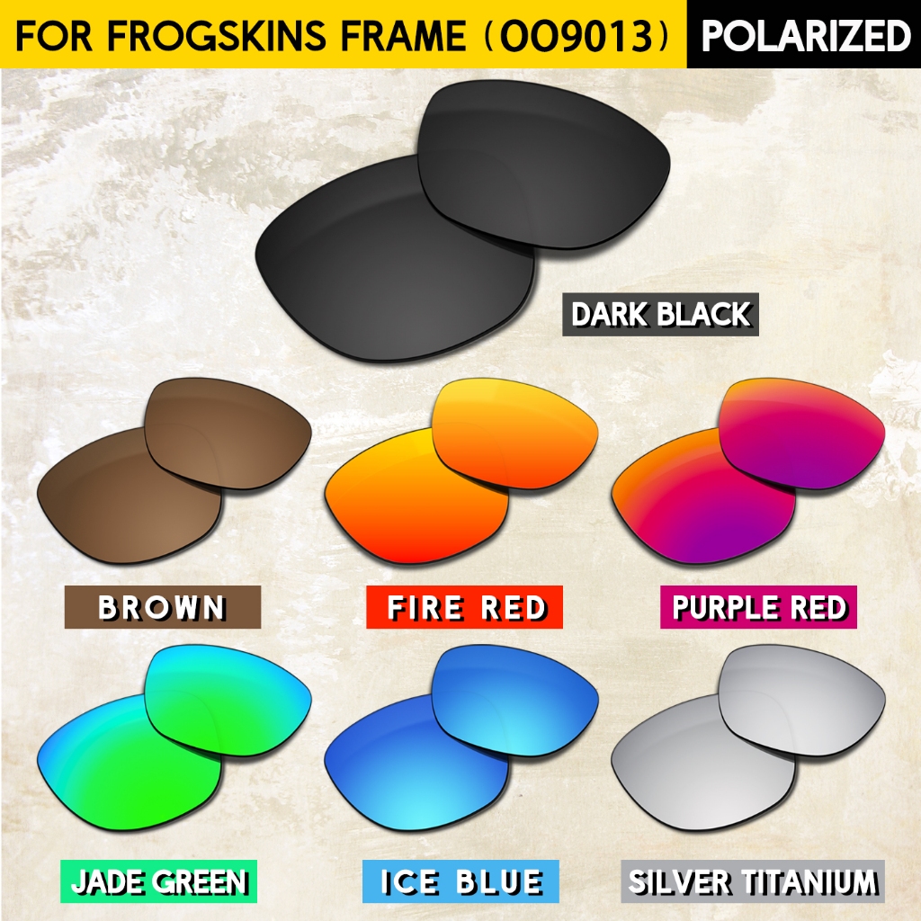 เหมาะสําหรับ OO9013 เลนส์เปลี่ยนโพลาไรซ์ Frogskins – ป้องกันรังสียูวี 100% และย้อมสี – โปรปัง