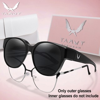 KAROS แฟชั่นรอบแว่นตากันแดดใหม่วินเทจผู้หญิงยอดนิยม Shades แ…