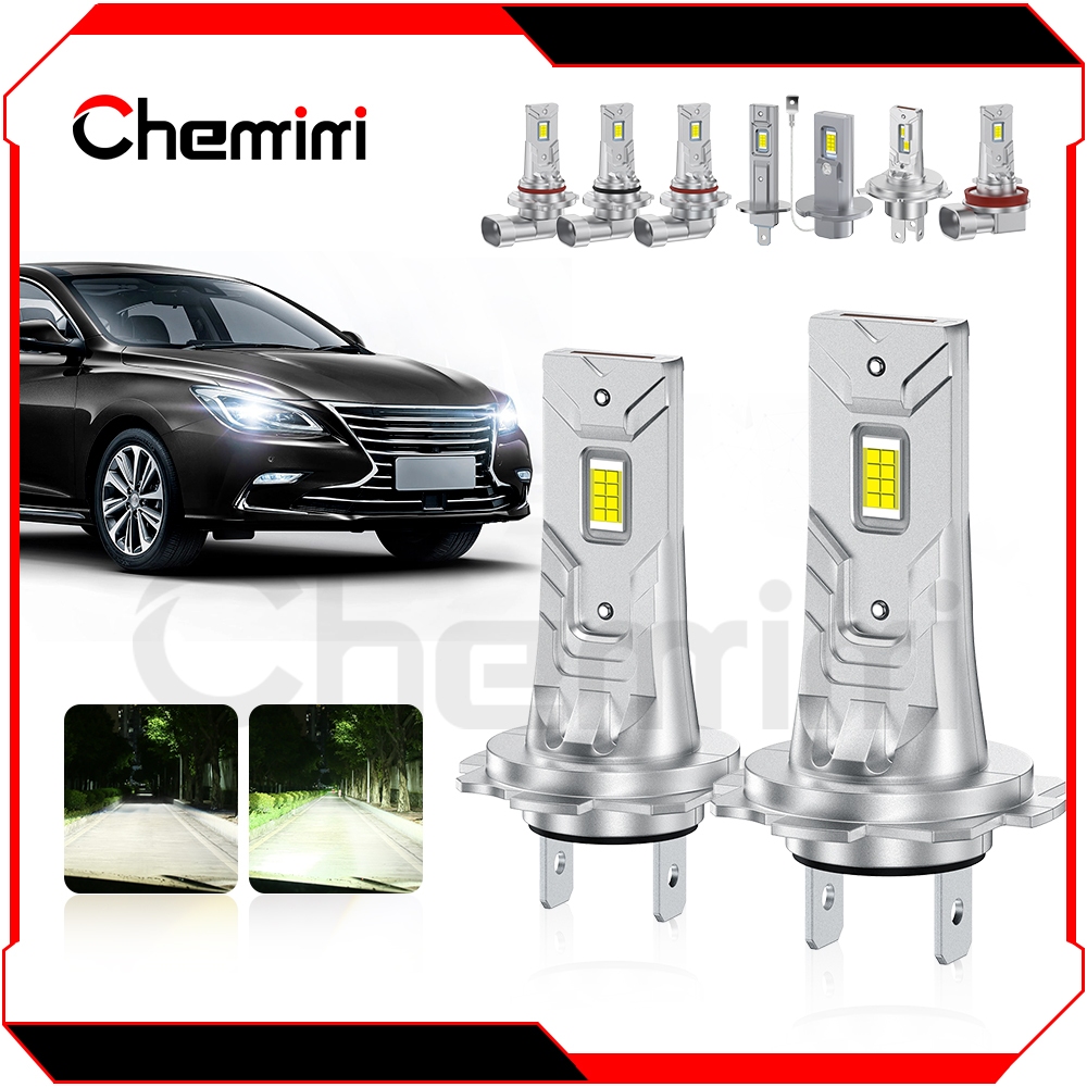 CHEMINI 2PCS 30W รถ LED ไฟหน้าอลูมิเนียมสูง Low Beam รถยนต์ไฟหน้า H11 H7 H4 9005 9006 9012 High Bright ไฟหน้า