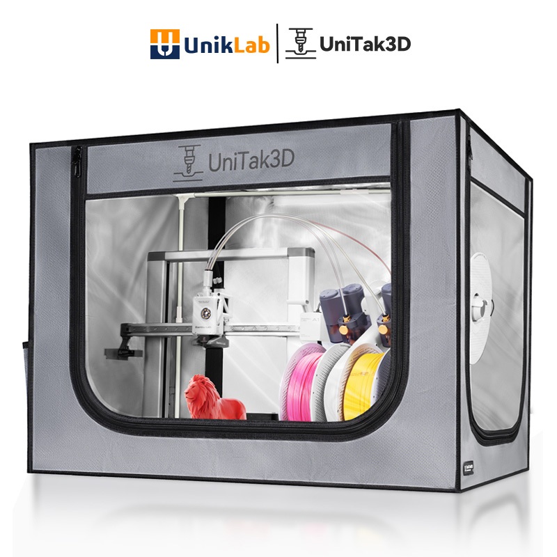 【UniTak3D】3D Printer คอก for Bambu Lab A1 Combo,ตู้ทนไฟและกันฝุ่นขนาดใหญ่, ลดเสียงรบกวน, ฝาครอบเครื่