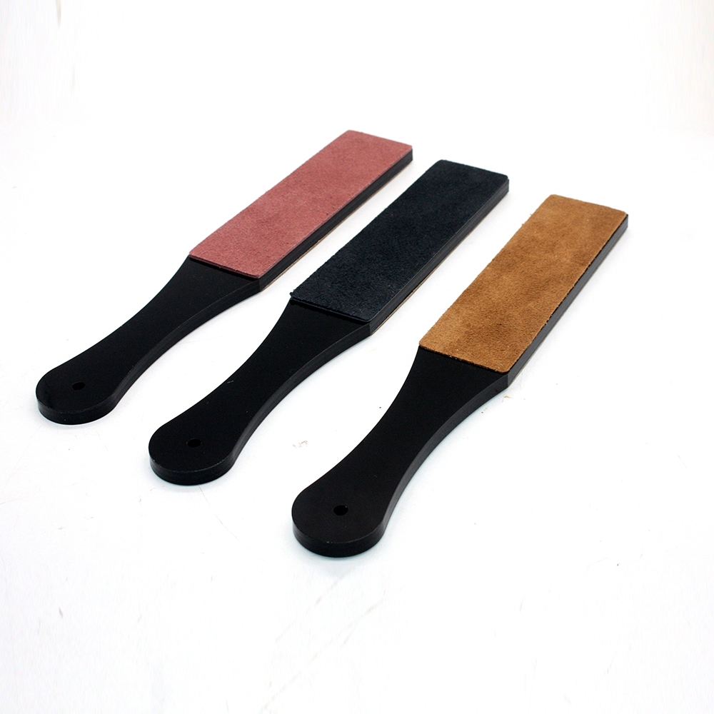 1Pc Leather Strop Knifeboard Sharpener 2 Side Sharpening Plate Honing Compound Grinding Tools