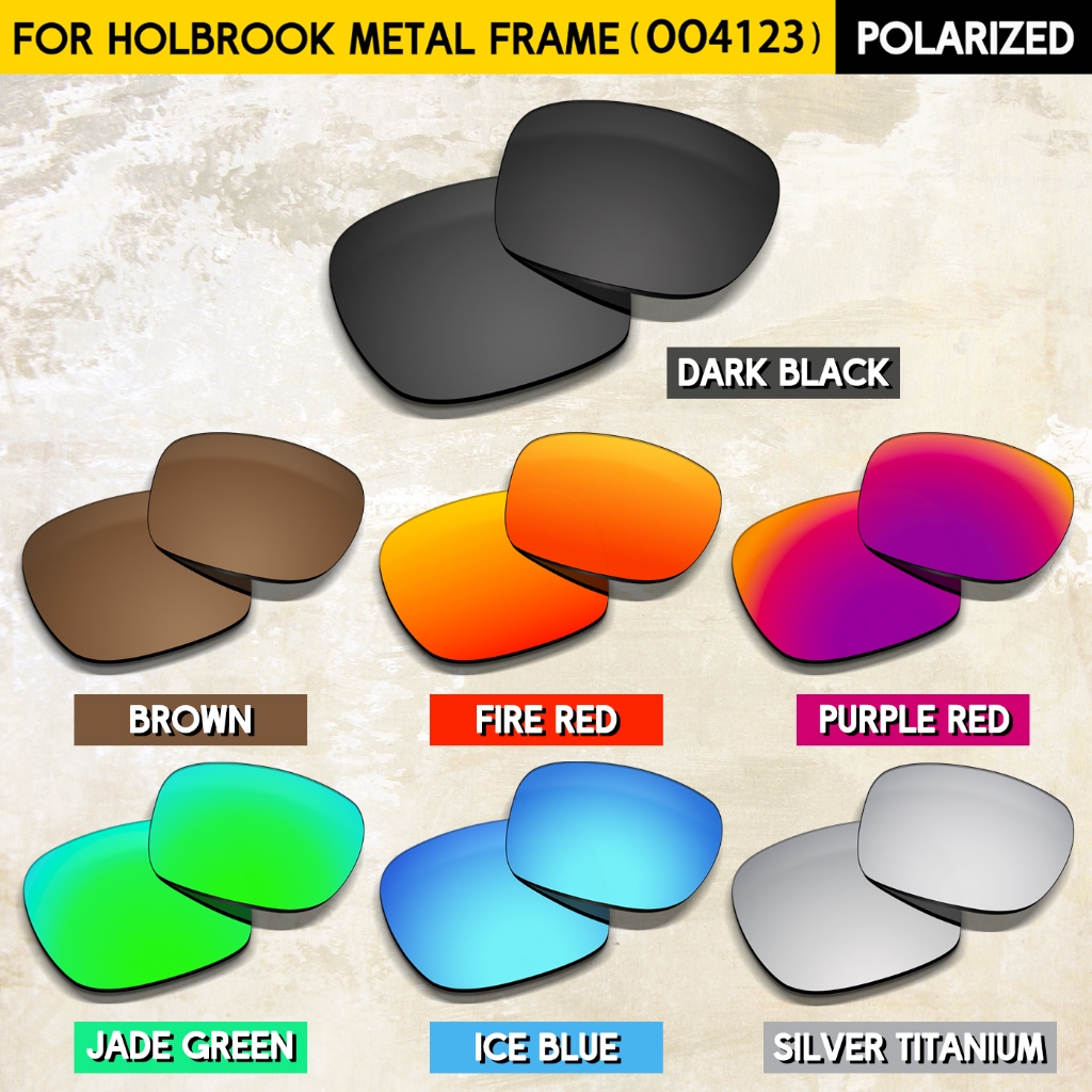 Fit สําหรับ OO4123 Holbrook Metal 55mm เลนส์โพลาไรซ์ทดแทน - ป้องกันรังสียูวี 100% และ Tinted