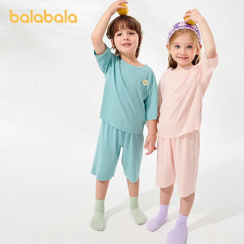 Balabala ชุดนอนเด็กฤดูร้อน เหมาะสำหรับทั้งเด็กชายและเด็กหญิง
