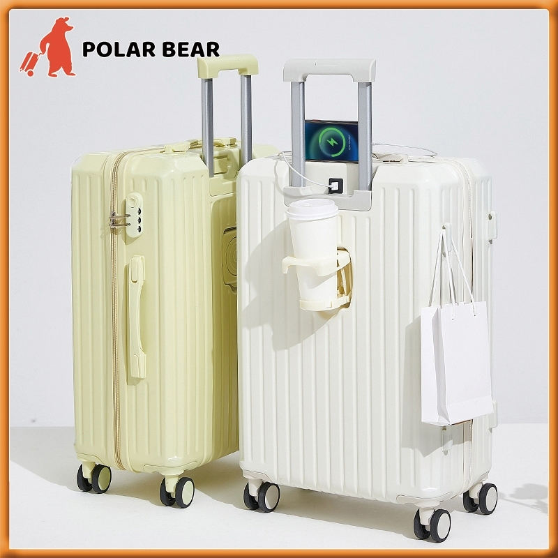 [พร้อมส่งในไทย] กระเป๋าเดินทาง 20/24/28 นิ้ว ABS＋P Cย้อน ยุค น้ำหนักเบา กระเป๋าล้อลาก suitcase กระเป๋าล้อลาก