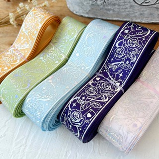 2.5*18/4.5m Roll Lace Webbing Silk Ribbon กระเป๋าเดินทางพิมพ…