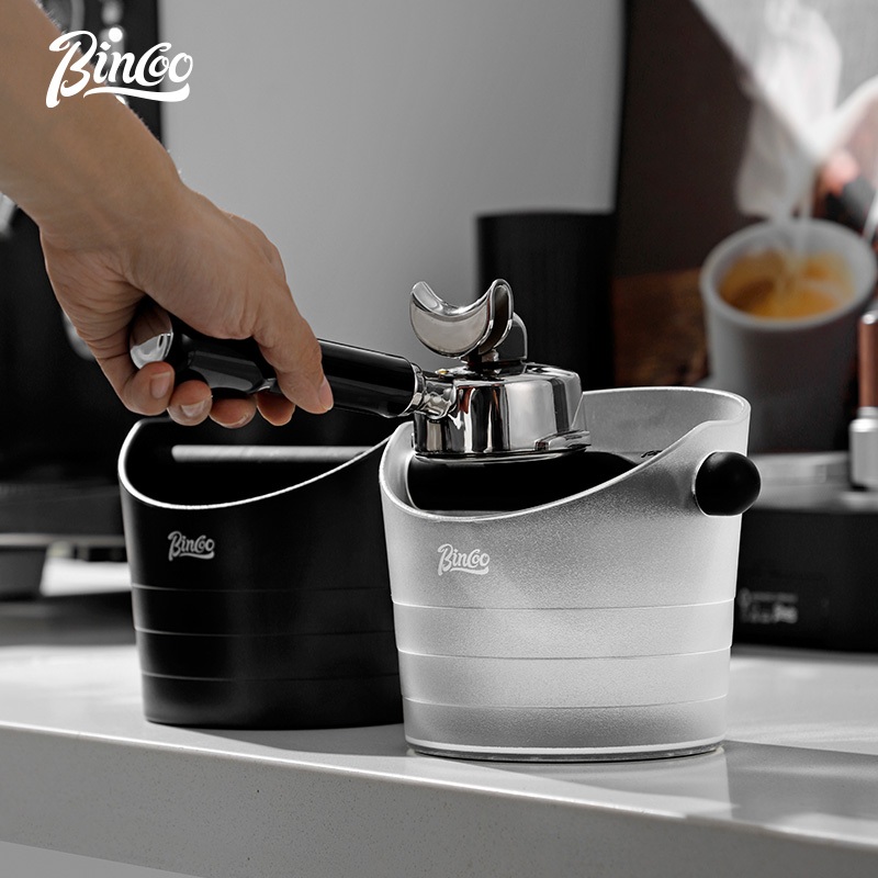 Bincoo ผงกาแฟตะกรันถังกากกาแฟถังของเสียกล่องเก็บภาชนะบรรจุกาแฟ 1.2L 0.5L