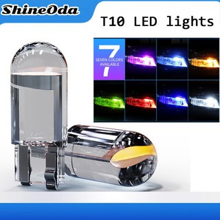 อัพเกรด T10 W5W WY5W 2825 แก้ว COB 12V ไฟ LED Super Bright รถ Wedge ที่จอดรถด้านข้างประตูหลอดไฟ Clearance Instrument Light