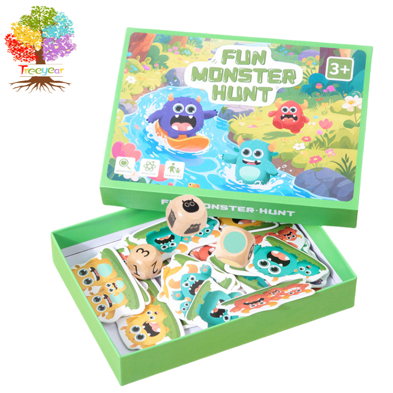 เด็กสนุกที่จะจับมอนสเตอร์เด็กอนุบาลต้นการศึกษาปฏิกิริยาบังคับการฝึกอบรมพ่อแม่และลูกปฏิสัมพันธ์ผลประโยชน์ปัญญาของเล่น