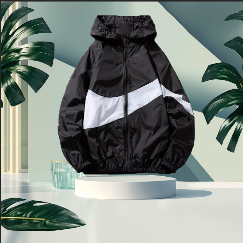 เสื้อแจ็กเก็ตกันฝน ทรงหลวม กันน้ํา สไตล์ฮ่องกง แฟชั่นฤดูใบไม้ผลิ และฤดูใบไม้ร่วง สําหรับผู้ชาย และผู้หญิง [M-3XL]