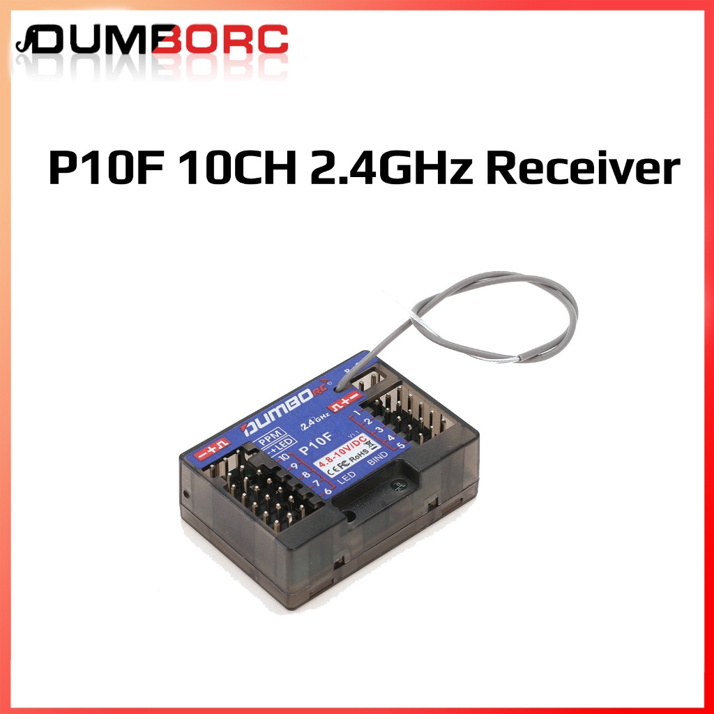 DUMBORC X10F(P10F) 10CH แรงดันไฟฟ้ากลับ 4.8-10V สําหรับ DDF-350 X10P-350 เครื่องส่งสัญญาณรีโมทคอนโทร