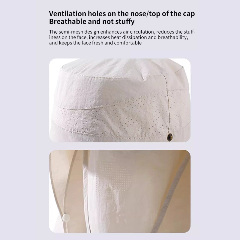 SPORT หมวกคลุมหน้ากันแดดระบายอากาศสำหรับกลางแจ้ง - รูปที่ 3