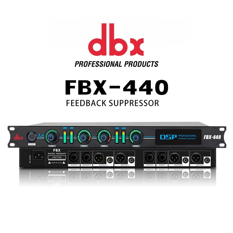 DBX FBX-220/FBX-440 Suppressor, Professional ไมโครโฟน Anti-Howling Digital Frequency Transfer Confer
