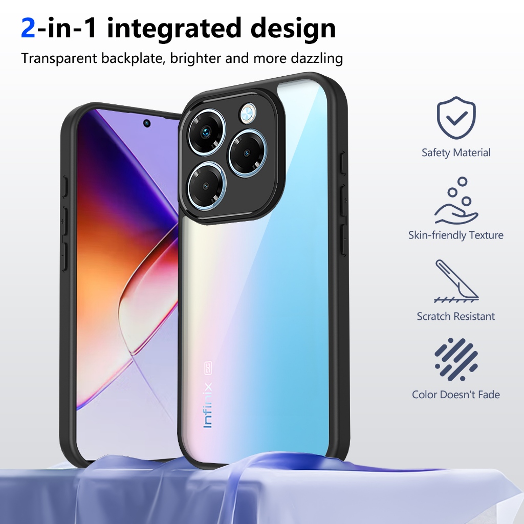 ปลอกสําหรับ itel P55 4G P 55 A666L A666LN P666L เคสโทรศัพท์อะคริลิคใสโปร่งใสซิลิโคนอ่อนนุ่มป้องกันฮา