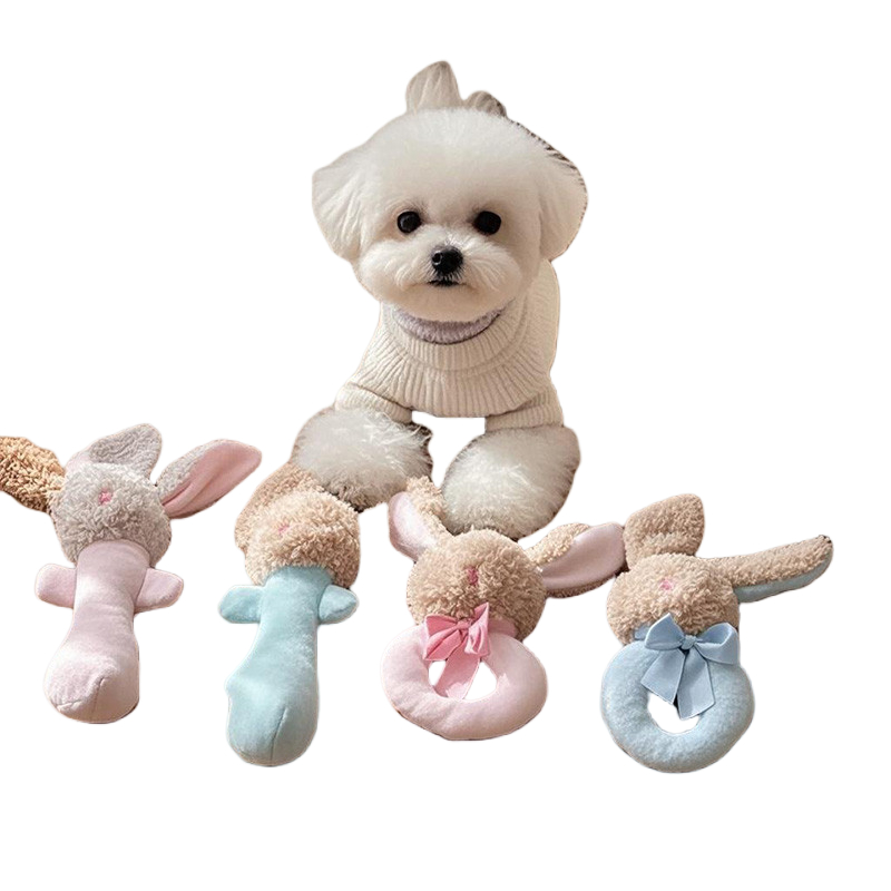 ของเล่นทําให้เกิดเสียงสัตว์เลี้ยงตุ๊กตาน่ารักฟันกรามทําความสะอาดลูกสุนัขสุนัขขนาดเล็กการบริโภคทางกายภาพความเบื่อหน่ายด้วยตนเองบรรเทา BB สุน