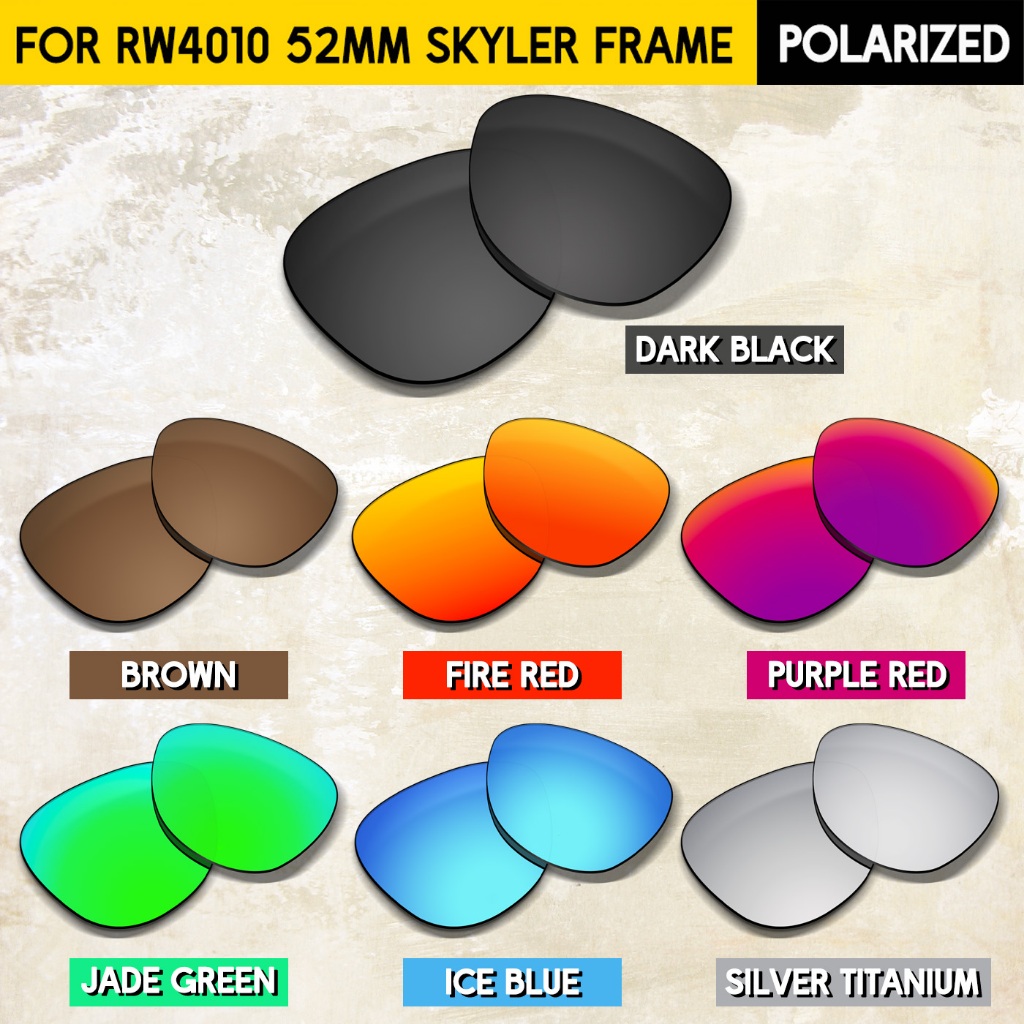 เลนส์เปลี่ยนโพลาไรซ์สำหรับ Meta Skyler RW4010 ขนาด 52 มม. ป้องกันรังสียูวี 100% และย้อมสี
