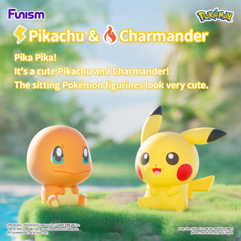 FUNISM Pokemon PALMSIZE WONDERS 1 Series Blind Box Series of trendy Blind Box figures รุ่นของเล่นเคลื่อนย้ายได้ของขวัญวันเกิด