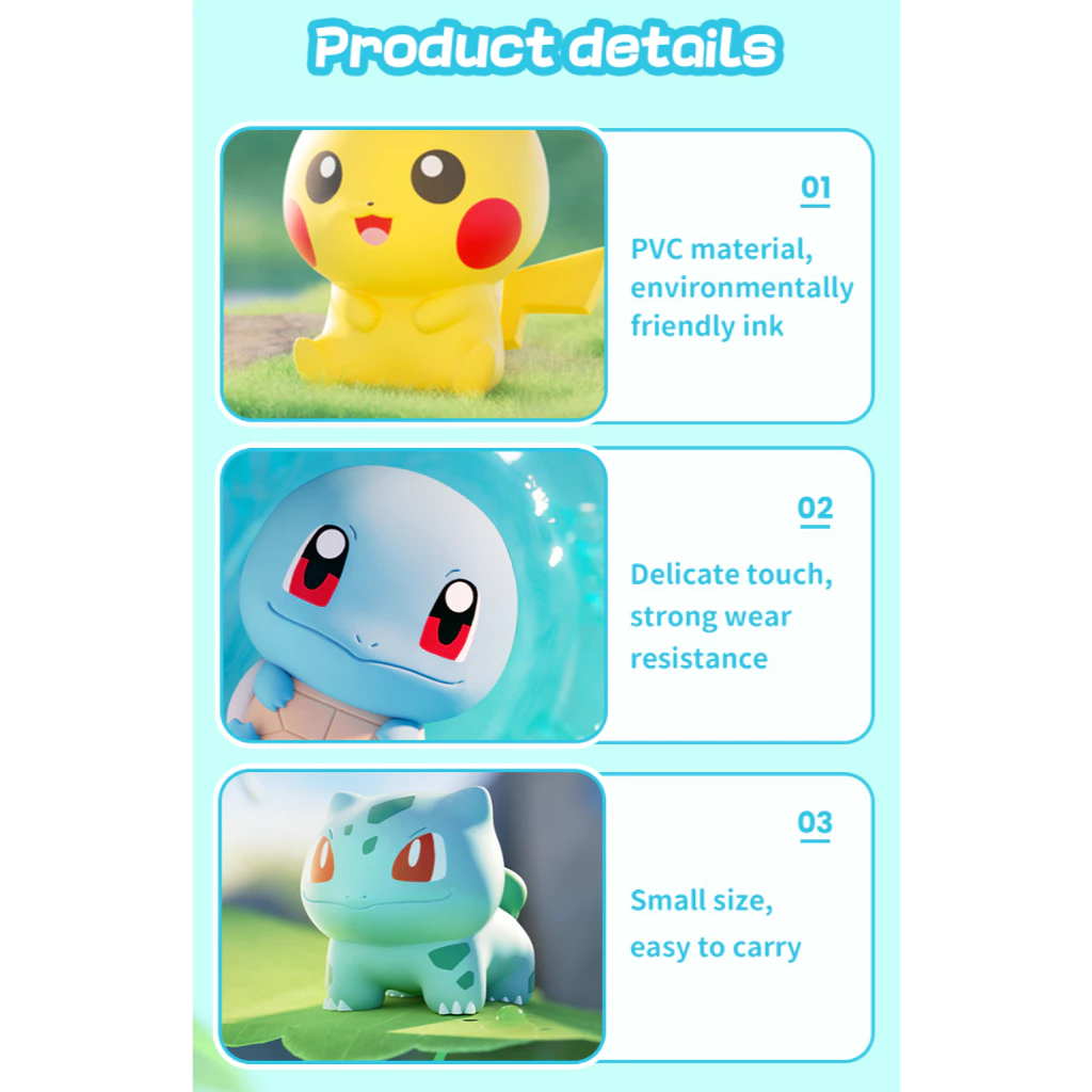 FUNISM Pokemon PALMSIZE WONDERS 1 Series Blind Box Series of trendy Blind Box figures รุ่นของเล่นเคลื่อนย้ายได้ของขวัญวันเกิด thumbnail 5