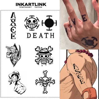 Inkartlink Magic Tattoo ซีรีส์วันพีซ สติกเกอร์ชั่วคราว รอยสักมายากลกันน้ำติดทนนาน รอยสักปลอมยาวนานถึง 15 วัน รอยสักกึ่งถาวร