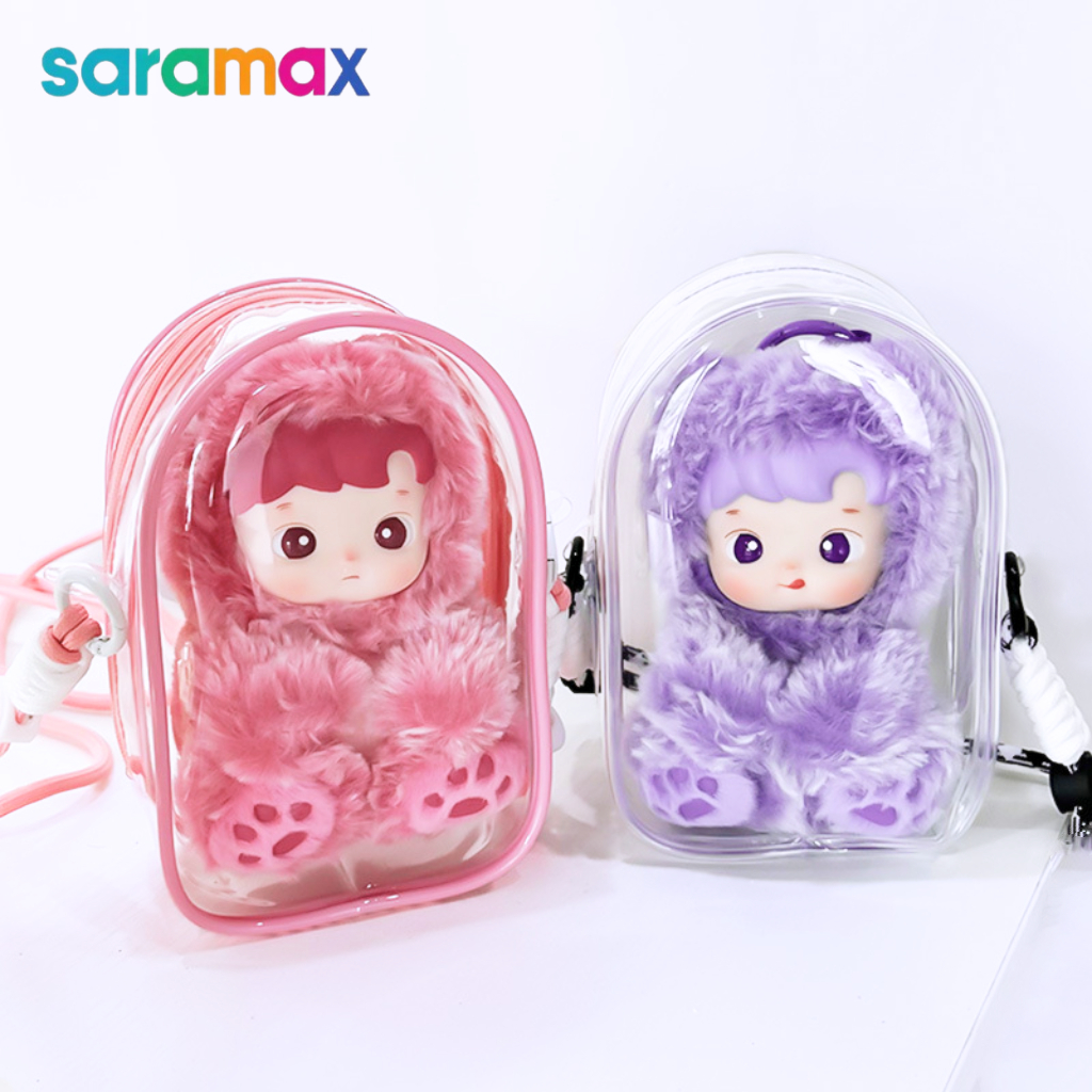 เคสป้องกันแบบโปร่งใสสำหรับฮAshipu Gummy หมี รวมถึงตุ๊กตาและจี้ พร้อมกระเป๋าเก็บของ