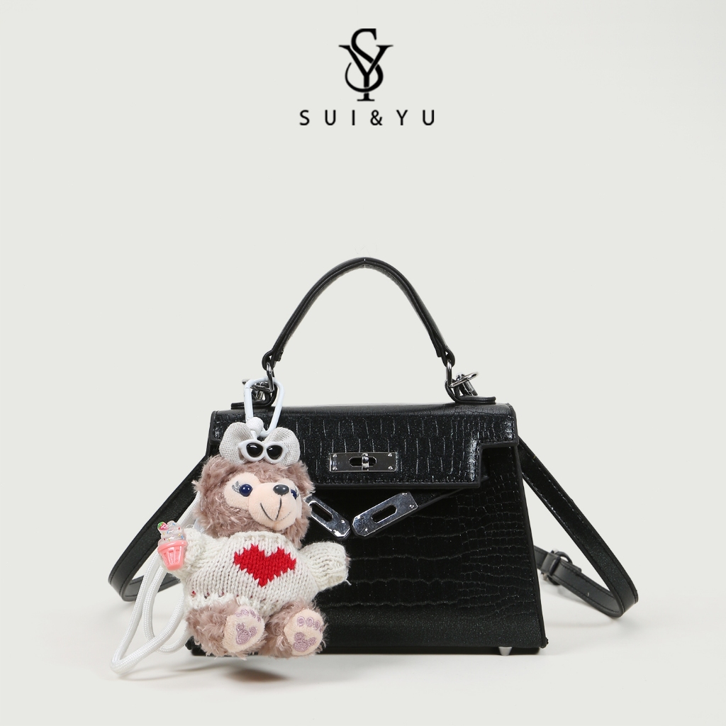 SUIYU กระเป๋าメッセンเจอร์ สไตล์ใหม่ ขนาดเล็กทรงสี่เหลี่ยม แฟชั่นสำหรับวันทำงานและเที่ยว