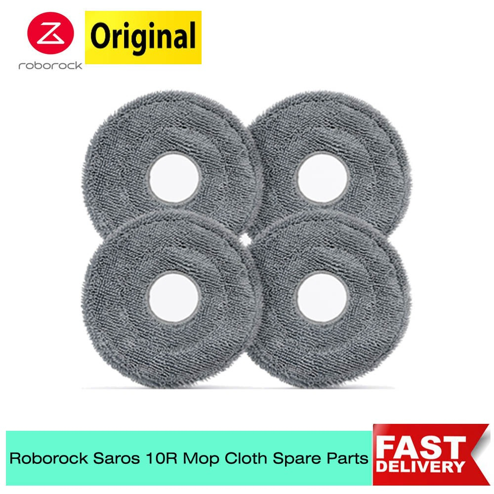 Original Roborock Saros 10R Mop ผ้าอุปกรณ์เสริมสําหรับ Roborock S9 MaxV Slim/Saros Z70 หุ่นยนต์เครื่