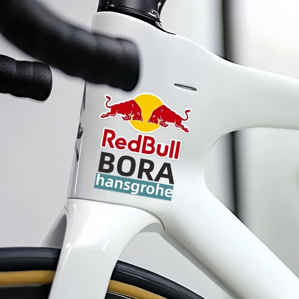 คานขวางสติกเกอร์จักรยาน Red Bull BORA, หมวกกันน็อคปกรอยขีดข่วน Red Bull, จักรยานเสือภูเขา, การตกแต่งสติกเกอร์ท่อบนส่วนบุคคลและสร้างสรรค์