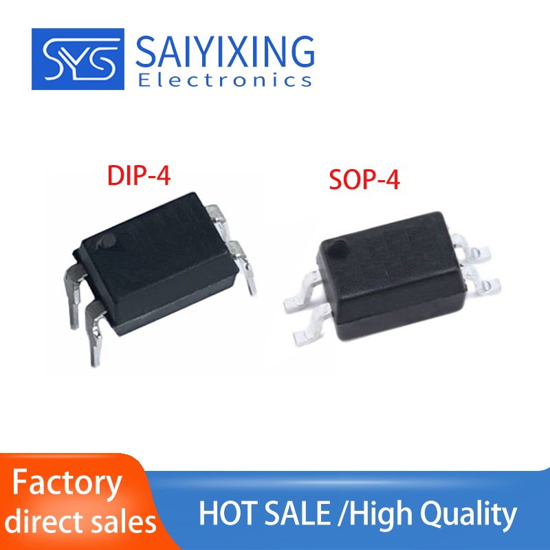 50PCS PC817C PC817B SOP-4 DIP-4 SMD Photoelectric Coupler In-Line ic PC817 817 BPC817 E L817