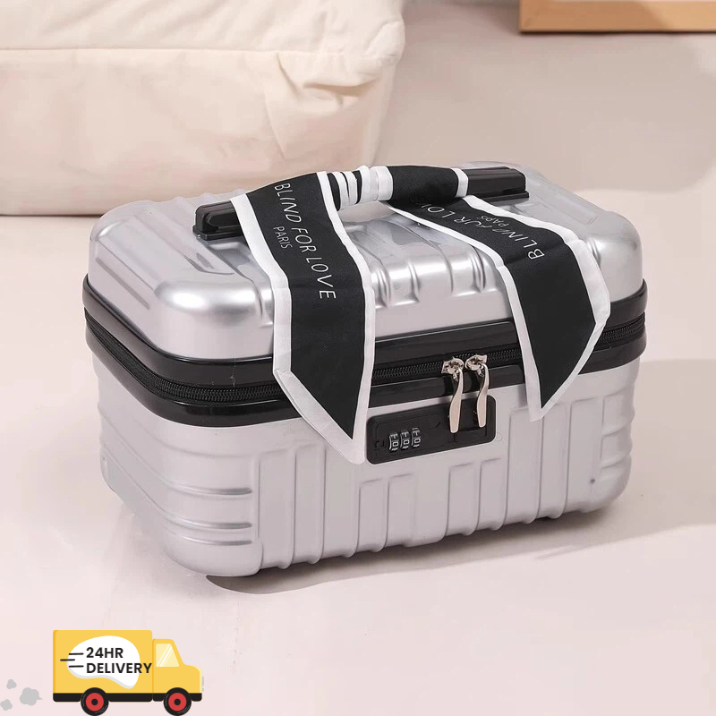 TURQGAST กระเป๋าเดินทาง 16 นิ้วเคสเครื่องสําอางกระเป๋าเก็บแป้งขนาดเล็กเคสขนาดเล็กกระเป๋าเดินทางขนาดเล็ก