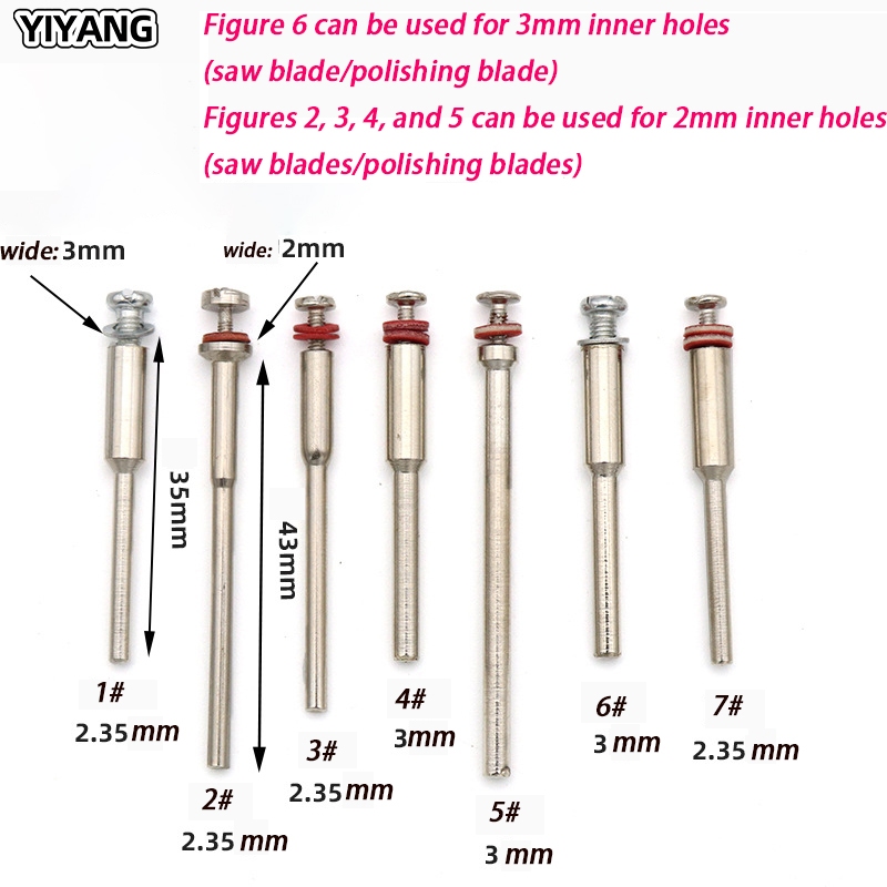 พร้อมสต็อก (1 ชิ้น) 2.35 มม./3 มม.สกรู Mandrel Shank รูปที่ 2