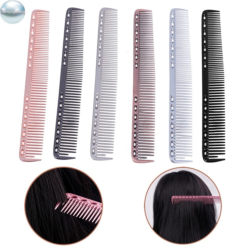 Chenlongshang Aluminium Metal Hair Hairdressing & Barbers Salon Combs Anti-Static EN ราคา ถูกที่สุด ดีลบีเคเค