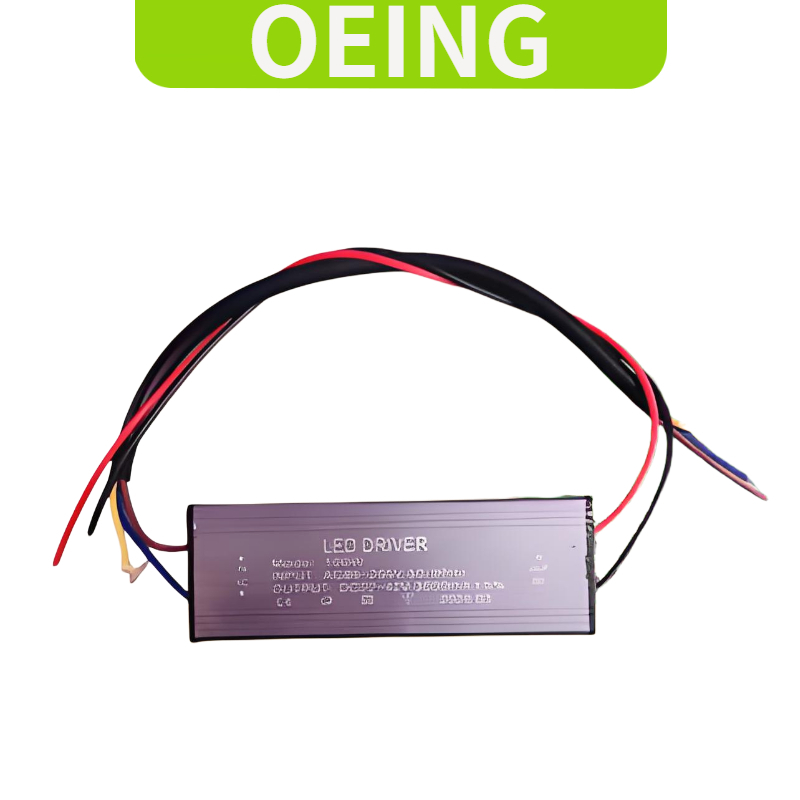 OEING แหล่งจ่ายไฟไดรฟ์กระแสไฟคงที่ LED กันน้ํากลางแจ้งแยกหม้อแปลงเปลือกอลูมิเนียมแรงดันไฟฟ้ากว้าง 5-10W 20W 30W 50W 60W 70W 80W 100W