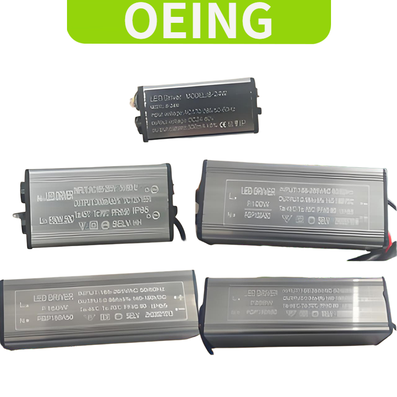 OEING แหล่งจ่ายไฟไดรฟ์ LED, หม้อแปลงกระแสไฟคงที่, บัลลาสต์ไฟถนนป้องกันฟ้าผ่า, 8-24W, 50W, 100W, 150W, 200W,