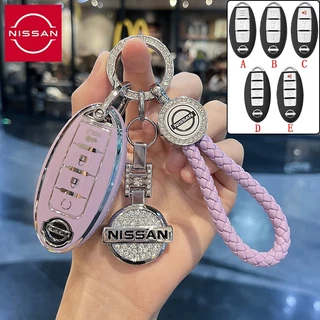 ฝาครอบกุญแจรีโมท Nissan สําหรับ Nissan navara/note/juke/almera/kicks/march/cube/teana/tiida/np300/pulsar/lara/micra/march/missa/x-restrial key case/x-board/x-man