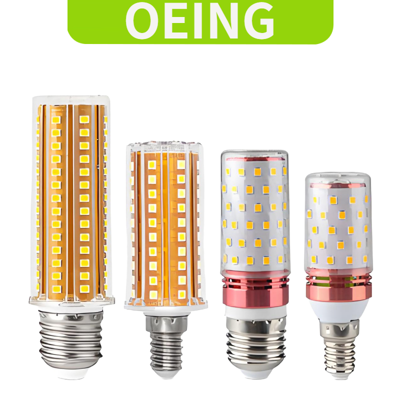 OEING High Power LED หลอดไฟข้าวโพด E27 E14 SMD2835 ไม่มีการสั่นไหว 12W 16W 20W 24W 30W 40W 220V โคมระย้าเทียนไฟ LED สําหรับ Home